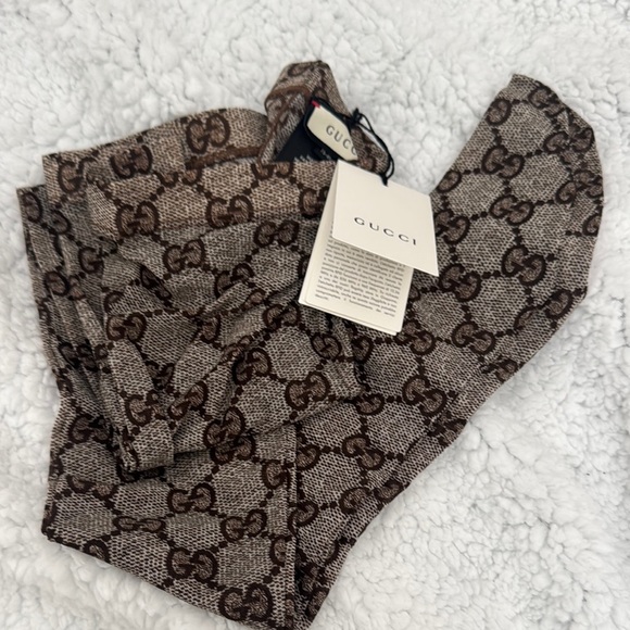 NWT AUTH Gucci Tan GG Logo Tights SM - Picture 4 of 8